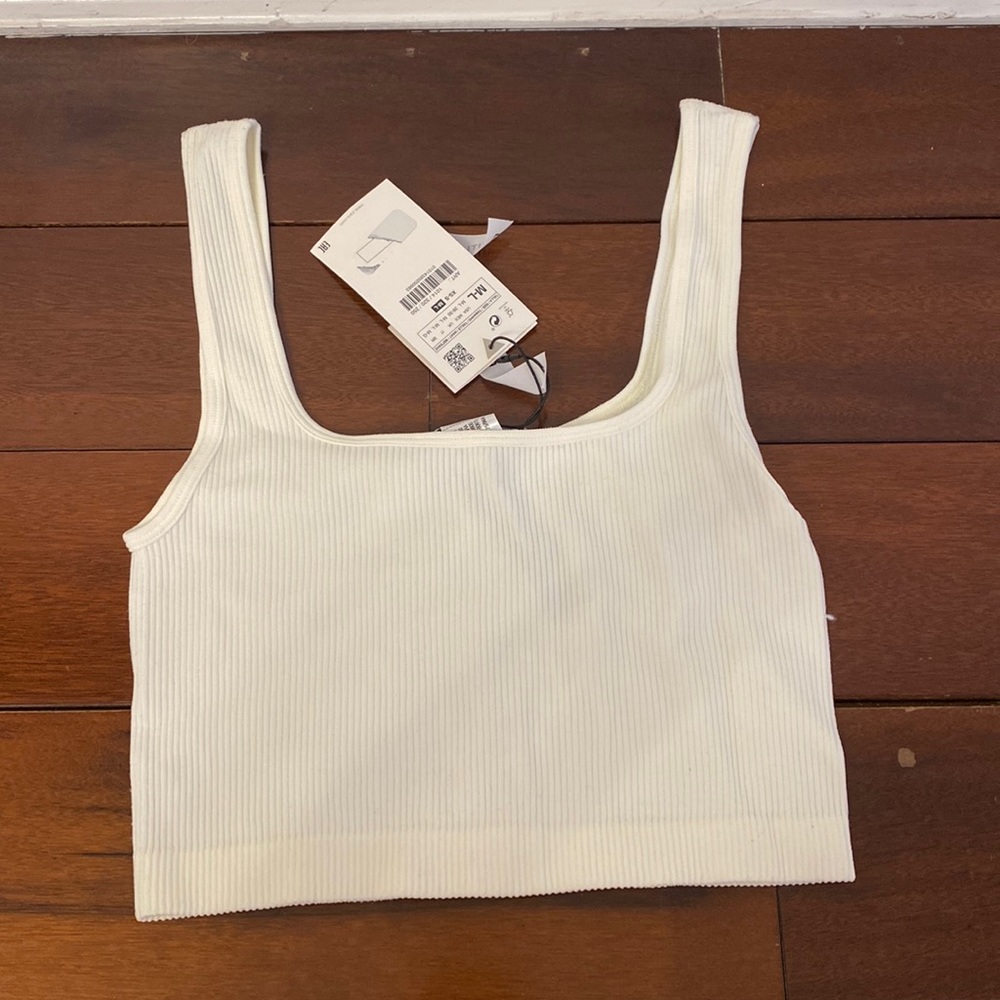 Zara white tank